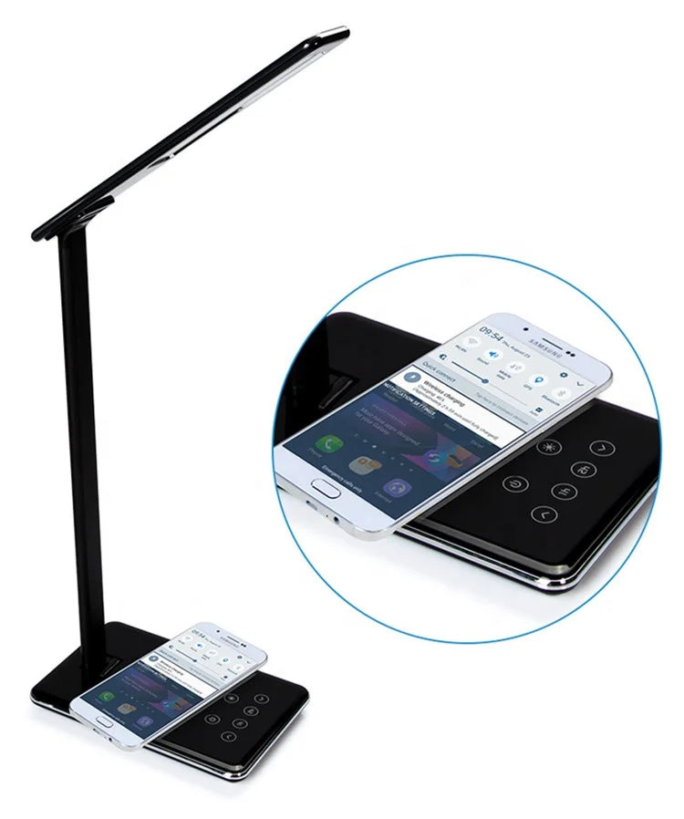 Led Desk Lamp with Wireless Charging and Timer