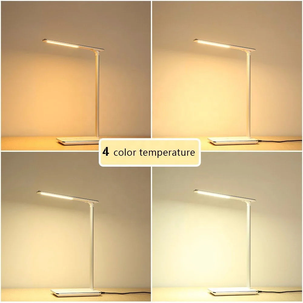 Led Desk Lamp with Wireless Charging and Timer