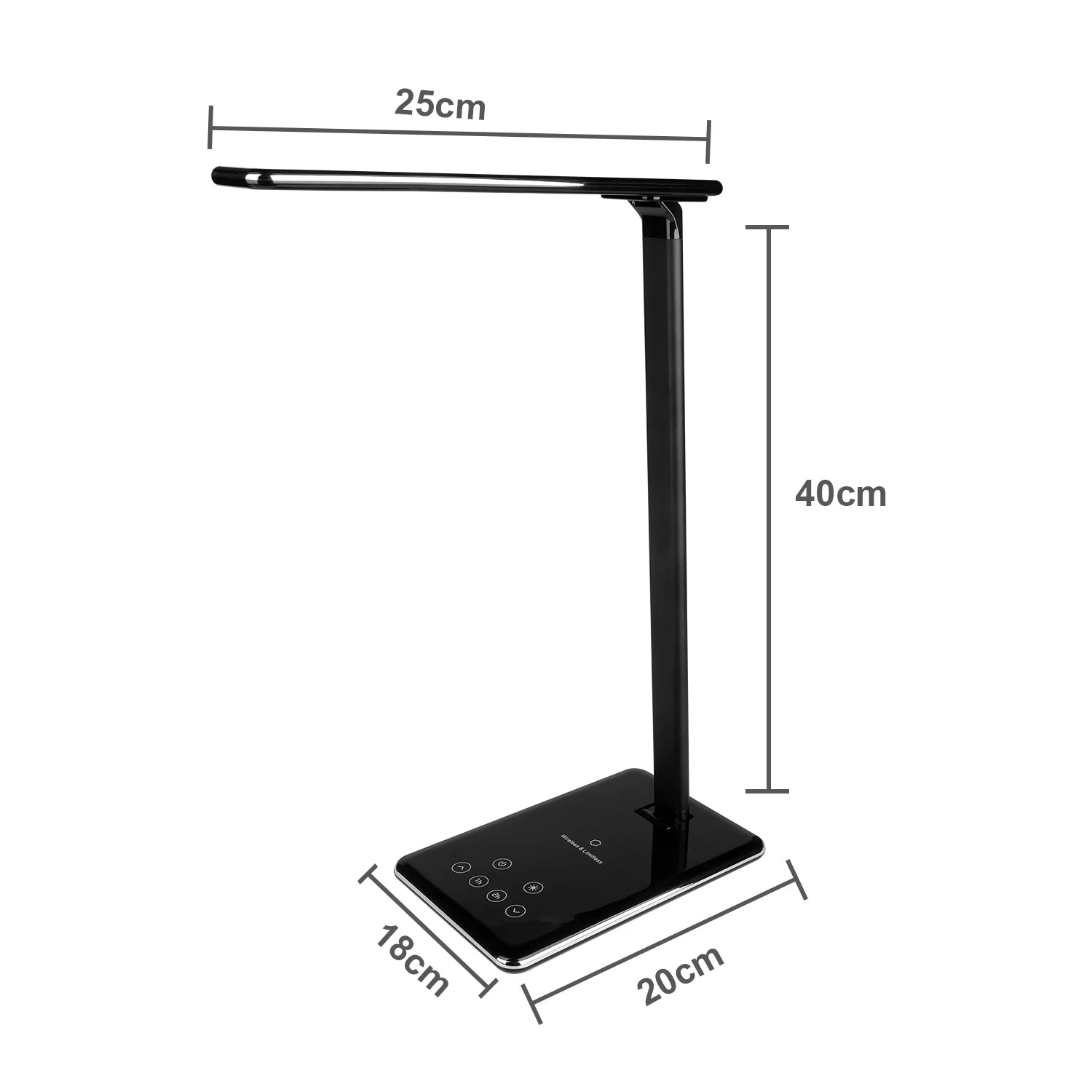 Led Desk Lamp with Wireless Charging and Timer